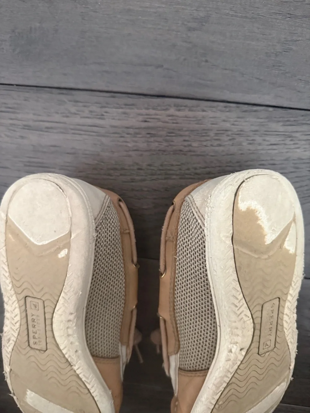 Sperry Kids Beige/Tan Moccasin Boat Shoes
